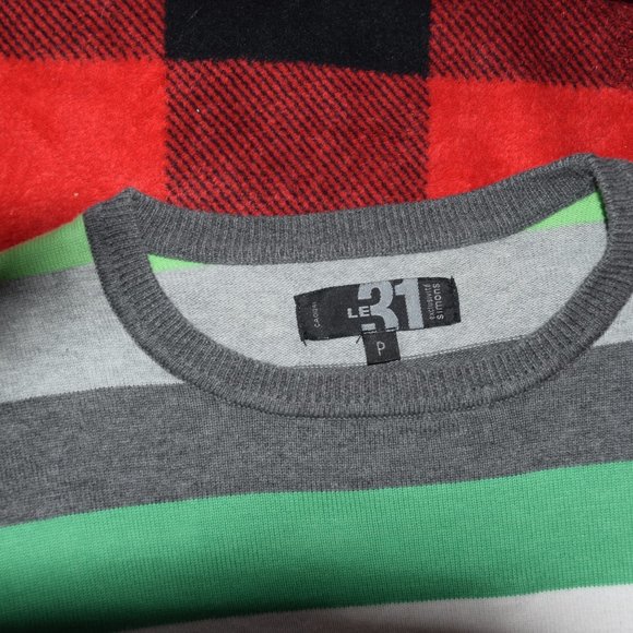 Green lined sweather - Picture 3 of 6